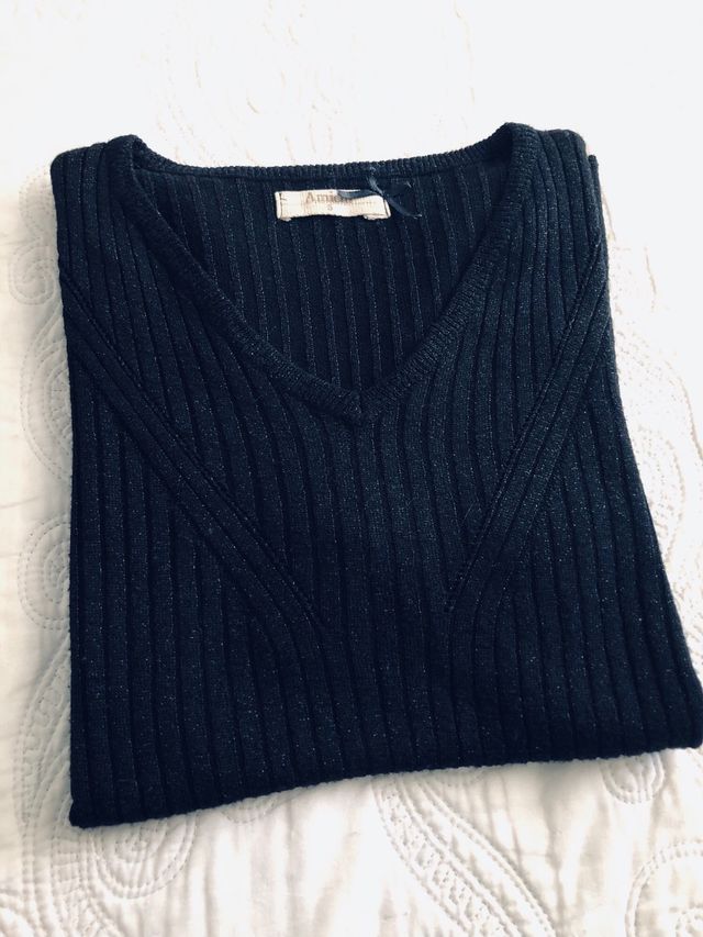 Jersey fino negro con destellos