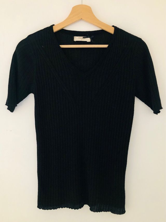 Jersey fino negro con destellos