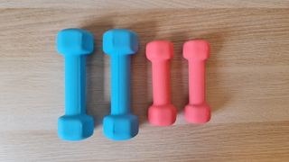 Mancuernas neopreno 1kg y 0.5kg