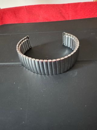 Bracciale orologio elastico argento