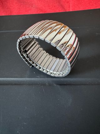 Bracciale orologio elastico argento