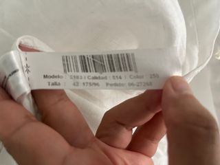 Camisa lino blanca Massimo Dutti