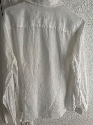 Camisa lino blanca Massimo Dutti