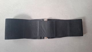 Cintura alta in pelle con zip taglia M (80cm)
