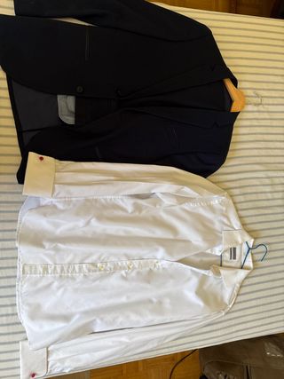 Traje de chaqueta azul