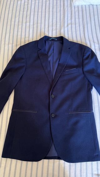 Traje de chaqueta azul