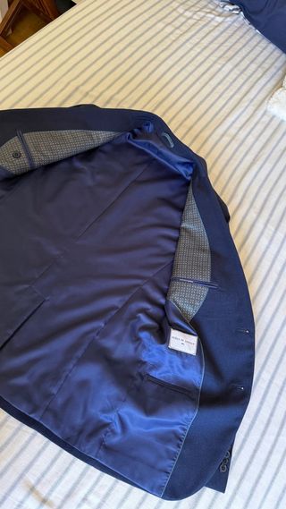 Traje de chaqueta azul