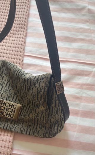 Bolso Carolina Herrera Beige y Negro
