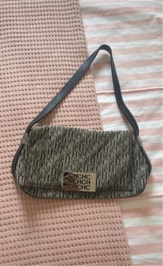 Bolso Carolina Herrera Beige y Negro