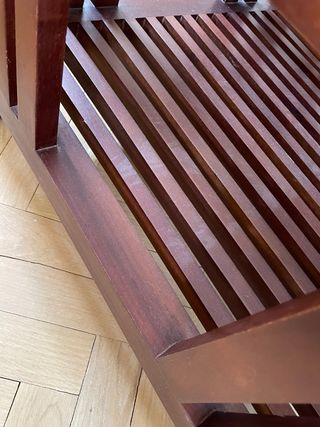 Mesa de centro de madera y cristal