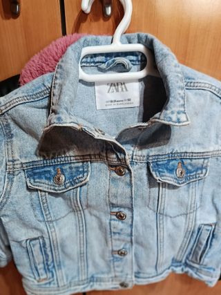 Chaquetas niña vaquera, cuero y acolchada