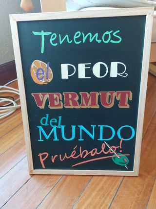 Cartel hosteleria vermut