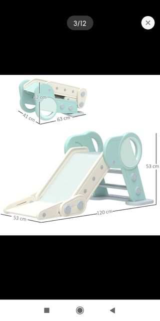 Tobogán plegable para bebés 18-36 meses