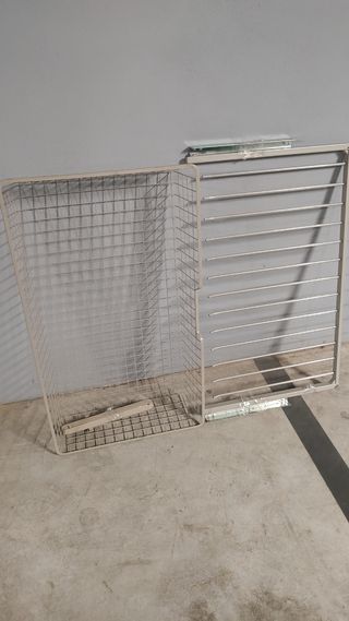 Cesta metálica Ikea beige