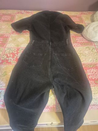 Mono vaquero negro manga corta
