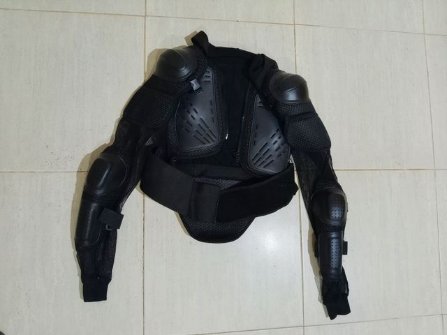 Chaqueta Protectora Motociclista Negra