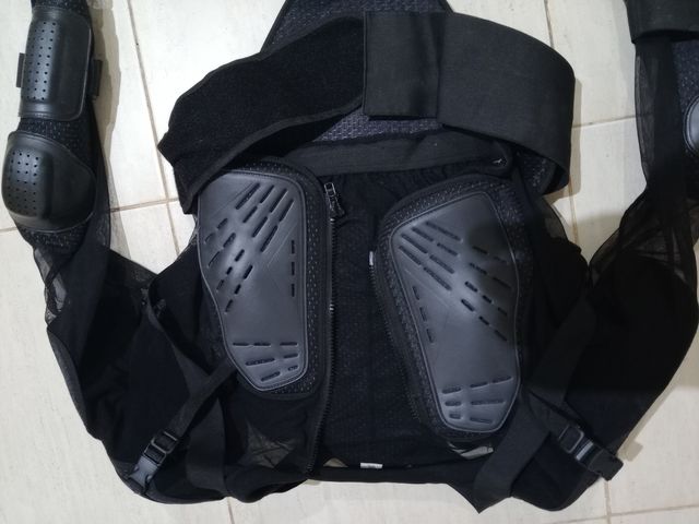 Chaqueta Protectora Motociclista Negra