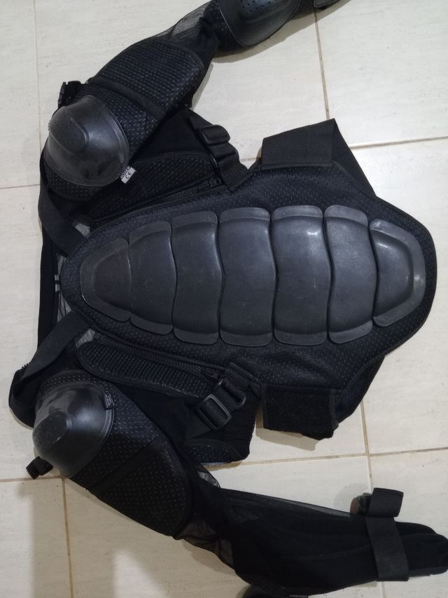 Chaqueta Protectora Motociclista Negra