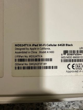 iPad 4 Generación Negro