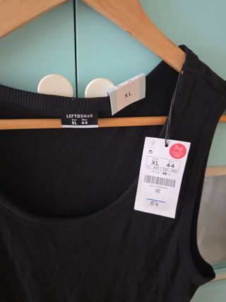 Camiseta tirantes Lefties XL negra