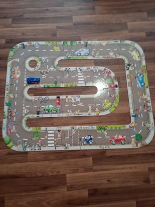 Lote 3 juegos: Bloques Madera, Carretera y puzzle.