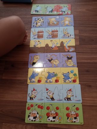 Lote 3 juegos: Bloques Madera, Carretera y puzzle.