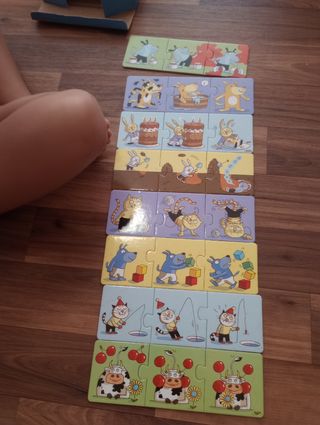 Lote 3 juegos: Bloques Madera, Carretera y puzzle.