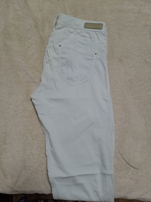 Pantalón largo azul claro elástico verano