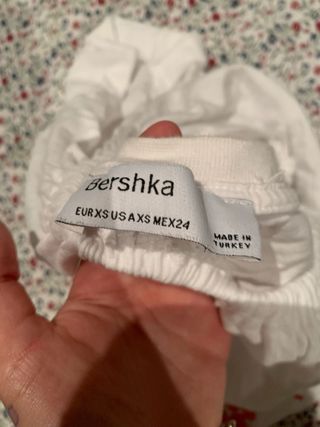 Top blanco con estampado