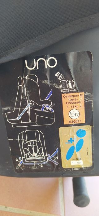 Sillita coche a contramarcha. Modelo: UNO WOB