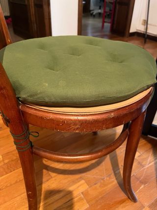 Pack 4 sillas comedor Estilo cesca, ratán, madera