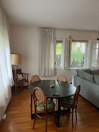 Pack 4 sillas comedor Estilo cesca, ratán, madera