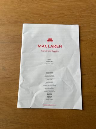 Cochecito Maclaren Quest Silla de Paseo
