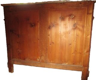 Mueble auxiliar con lavabo en raíz de nogal S.XIX