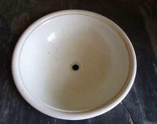 Mueble auxiliar con lavabo en raíz de nogal S.XIX