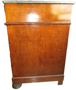 Mueble auxiliar con lavabo en raíz de nogal S.XIX