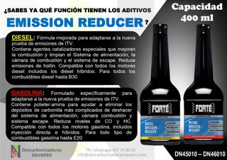Aditivos FORTE y Exhaust Crystal Preventer