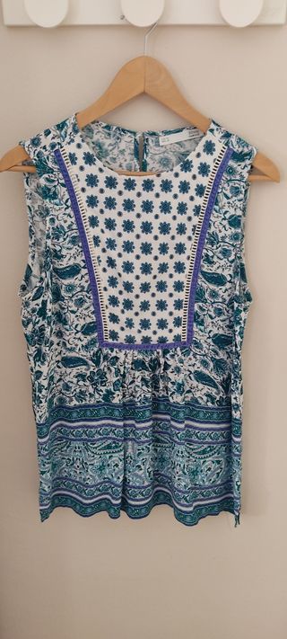 Blusa Sfera Estampada Talla M