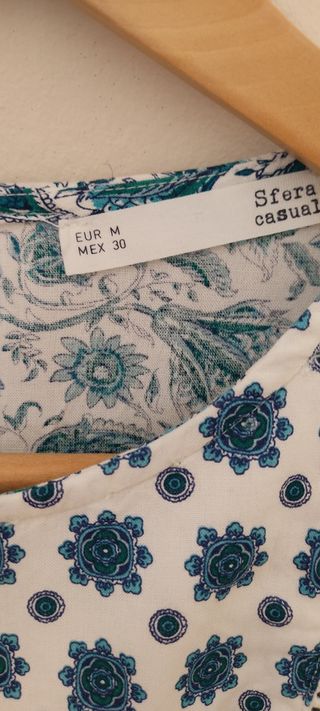 Blusa Sfera Estampada Talla M