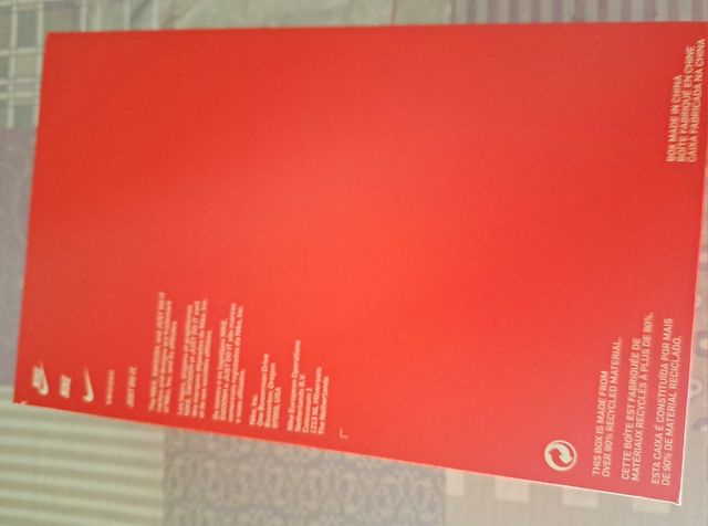 Caja Zapatos Nike Roja Vacía