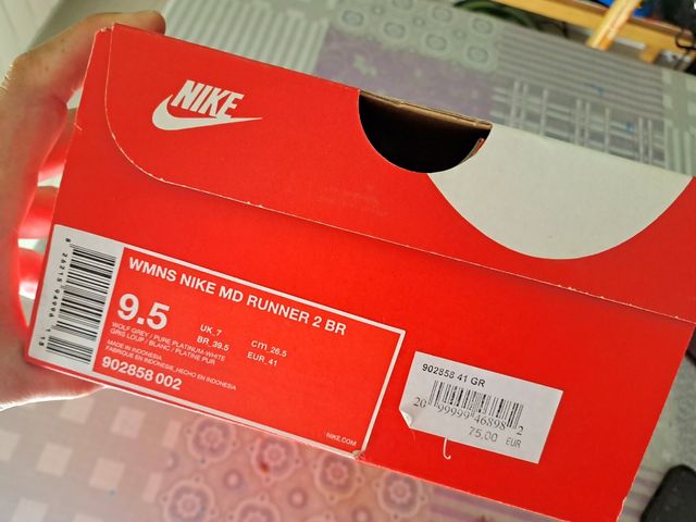 Caja Zapatos Nike Roja Vacía