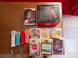 Consola Nintendo Wii Mini Roja y Negra