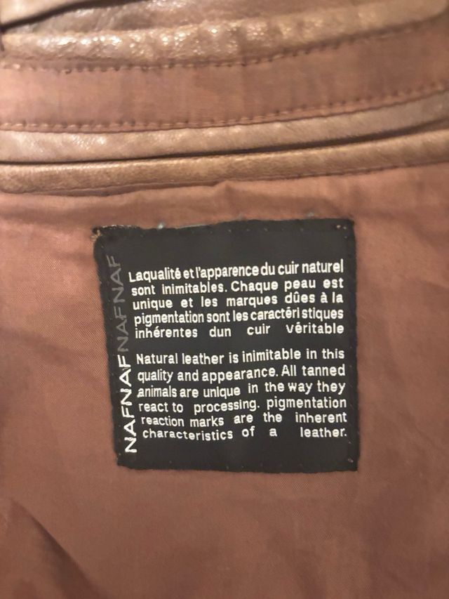 Cazadora de Piel Marrón