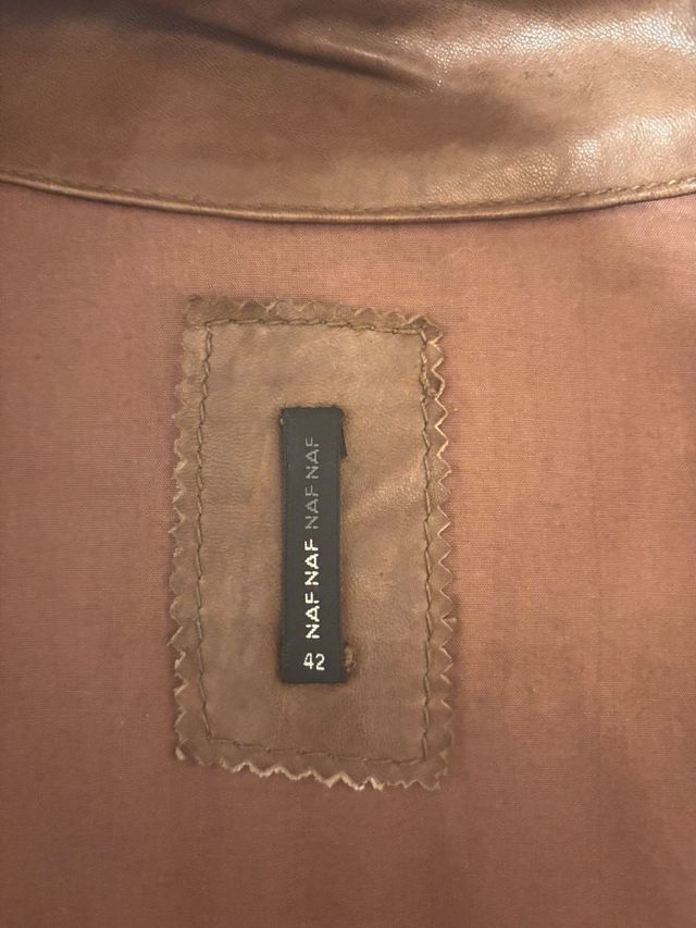 Cazadora de Piel Marrón