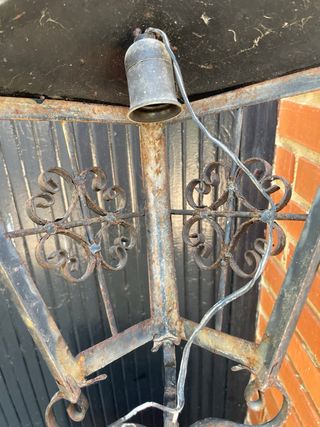 Farol de forja para pared