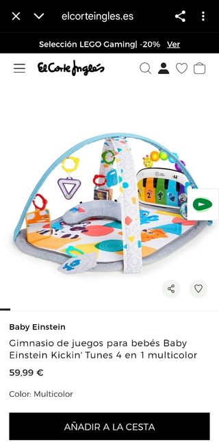 Gimnasio Bebé Baby Einstein Piano