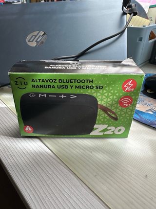 Altavoz Bluetooth, ranura usb y micro sd Ziu Negro