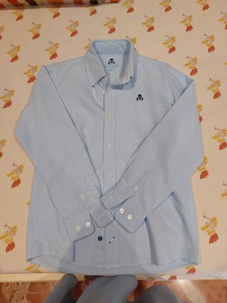 Camisa Scalpers Talla 10 Azul