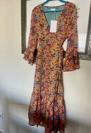 Vestido Hug & Clau estampado otoñal.