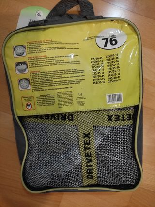 Cadenas/fundas textil nieve NUEVAS 